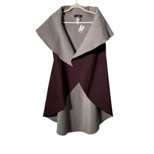 Akira Jet Set Life Double Layer Sleeveless Midi Vest, NWT, Size 0/S